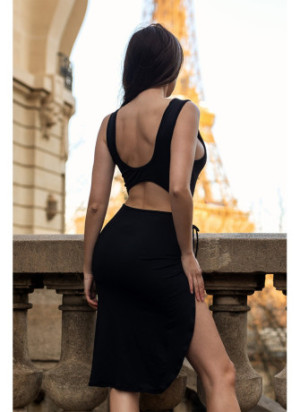 Robe noire Anastasia - LDC01BLK