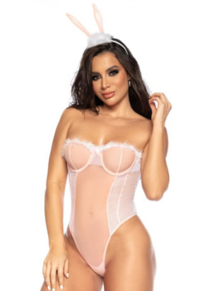Déguisement lapin sexy avec serre tête - MAL60009ASHW
